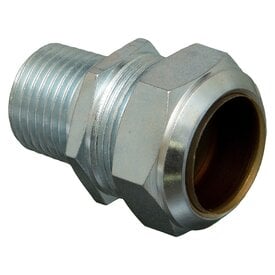Iezy Staal verzinkte knelkoppeling 3/4"  M x 22  mm