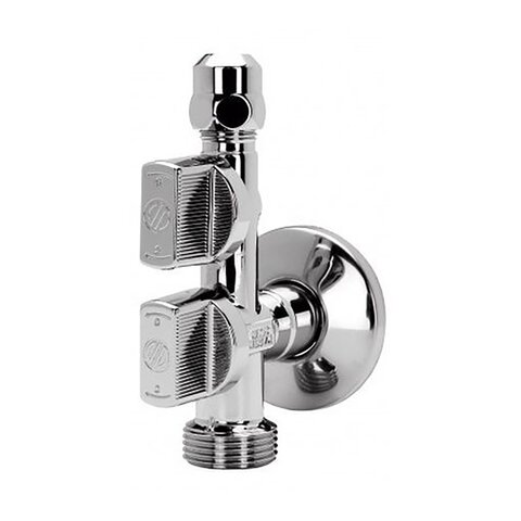 Hoekstopkraan met wasmachineaansluiting