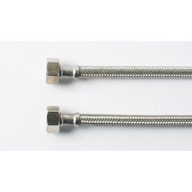 Levica Aansluitslang inox  met dichting 1/2 F - 1/2 F - 20cm