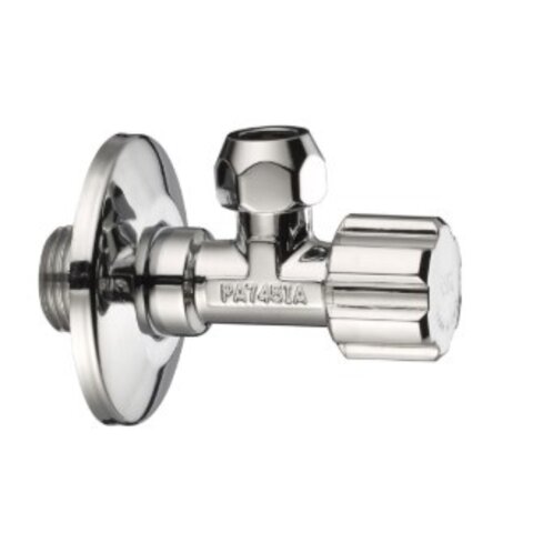 Hoekstopkraan 1/2 x 3/8 -10 mm knel  korte moer chroom