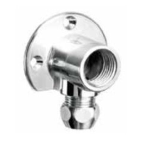 Muurplaat chroom   1/2F x 10mm