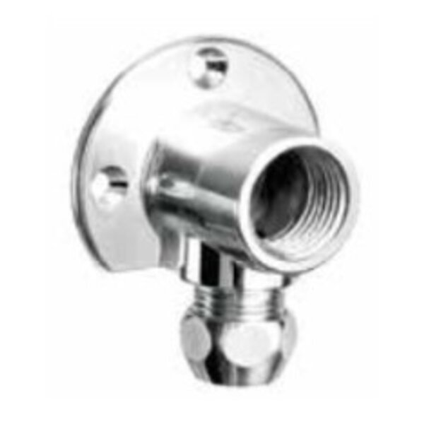 Levica Muurplaat chroom   1/2F x 10mm