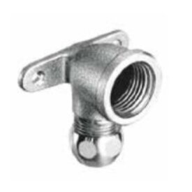 Levica Muurplaat chroom   1/2F x  10  knel