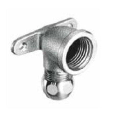 Muurplaat chroom   1/2F x  10  knel