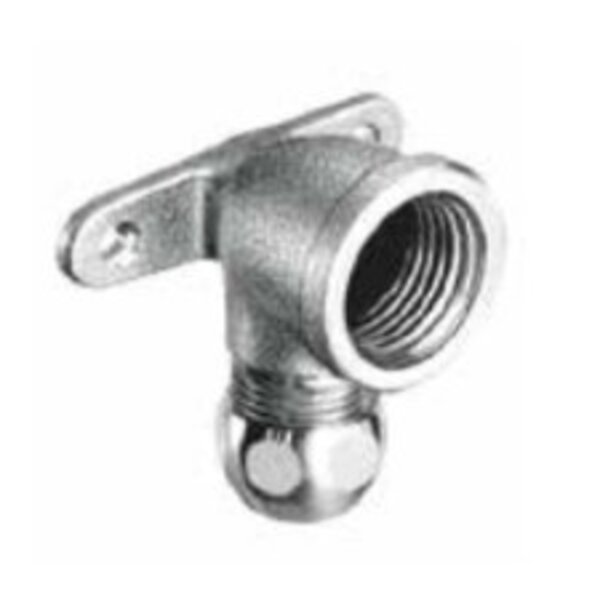 Levica Muurplaat chroom   1/2F x 3 10 knel