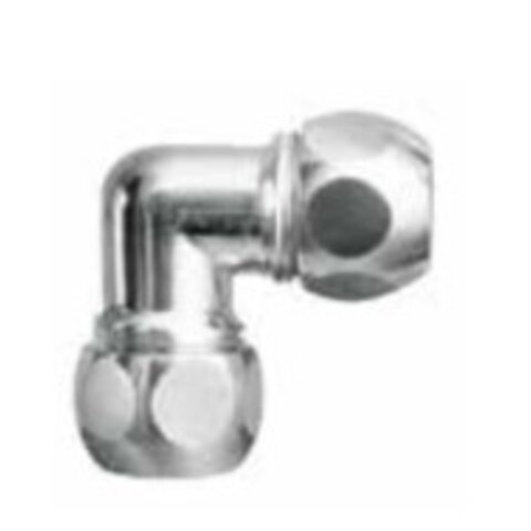 Knie  chroom 90° 10mm