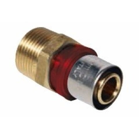 Pers  puntstuk 3/4"M x 26.3.0  recht