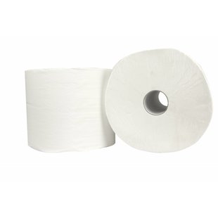 Industrieel Poetspapier ± 27 cm × ± 400 m – 2-laags, Wit & Sterk | Cellulose