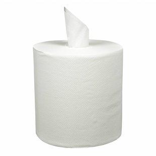 Handdoekrol | Wit | Midi Coreless | 6st. | 1 lgs. | 300m | Hygiene Papier