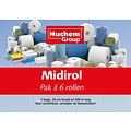 Huchem Witte Handdoekrol Midi – 1-laags – 1740 m (6 × 290 m) – Voordelige hygiënepapieren handdoekrol