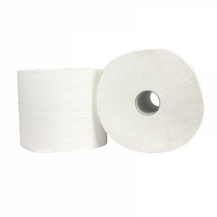 Poetspapier Wit | Industrierol | 2 st. | 26,5 cm | 3 lgs. 190m | Cellulose