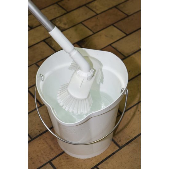 Wandborstel met waterdoorvoer | Zacht | Hoekverstelbaar | Hygiene | Food | Vikan