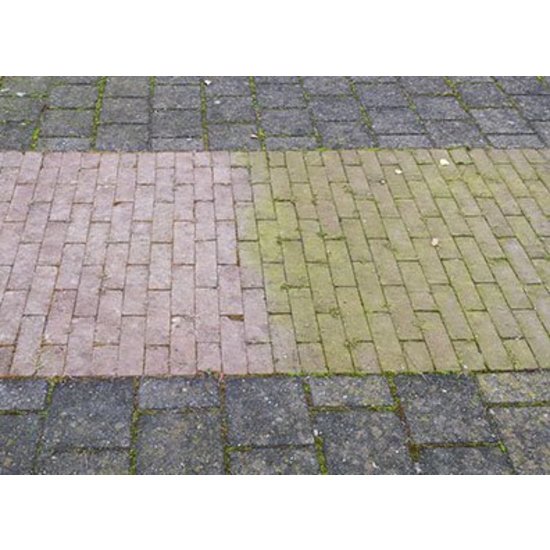 Huchem  Groene Aanslag Verwijderaar | 10 L | Tegels, Hout, Schuttingen & Zonneschermen | Ontmosser | Anti-Alg