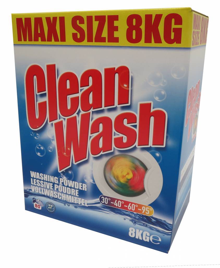 Automatisch vasteland geluk Wasmiddel Clean Wash - 8 kg | Huchem