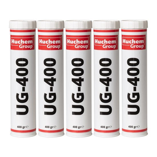 Huchem Lithiumvet met PTFE UG-400 – vetpatroon 400 ml voor lagers, geleidingen en aandrijvingen