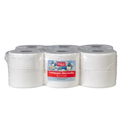 Mini Jumbo Toiletpapier 2-laags – 180 meter – 12 rollen