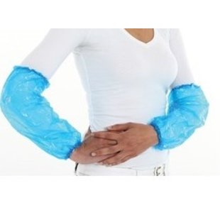 Mouwovertrek | Blauw | 100 st. | Cleanroom | Food | HACCP | Disposable | Wegwerp | Bescherming | Hygiëne
