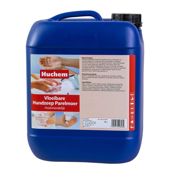 Huchem Handzeep | 10L | Parelmoer | Dispenserzeep | Vloeibare Handzeep