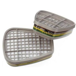 3M 6059 Gas- & Dampfilter Set (2 stuks) – ABEK 1 combinatiefilter voor zware toepassingen