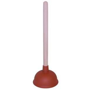Ontstopper met houten steel | Afvoerreiniger | Plopper | Gootsteenontstopper