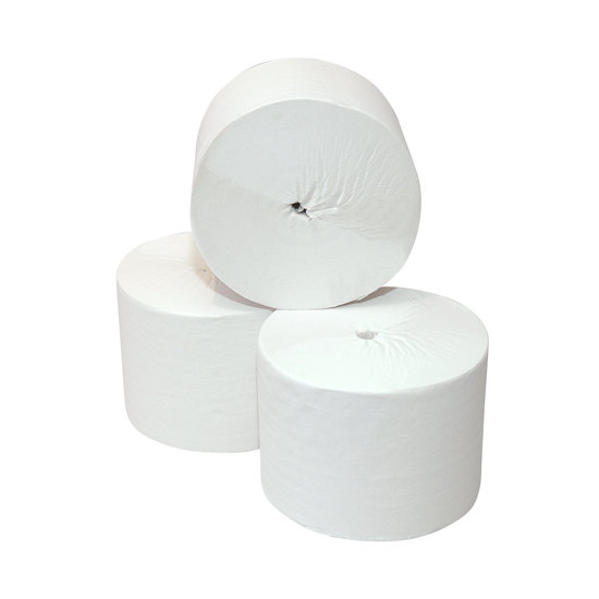 Huchem Toiletpapier | Coreless | 24 rol | 150m | 1400 vel | 1 lgs. | Cellulose | Hygiëne papier