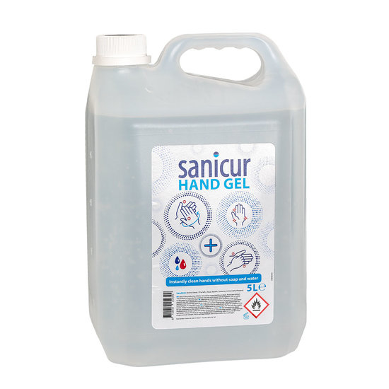 Huchem Sanicur Handgel 5L voordeel can - desinfecterende gel