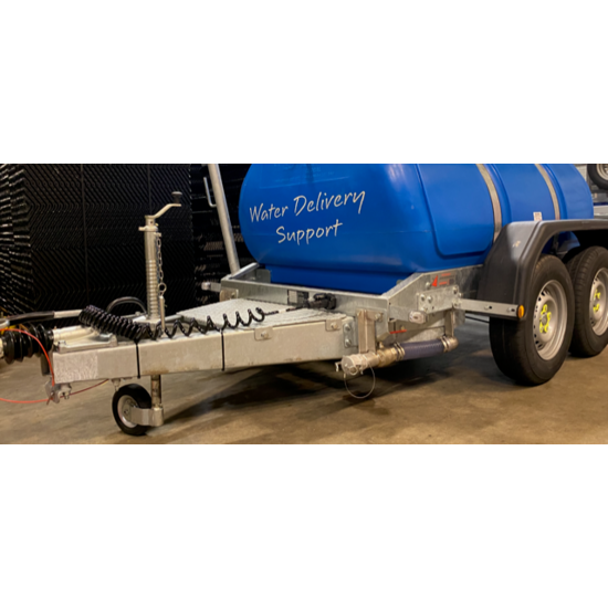 Huchem Watertank aanhangwagen | 2200L | Huren | Waterwagen | Mobiele watertank | Opslagtank