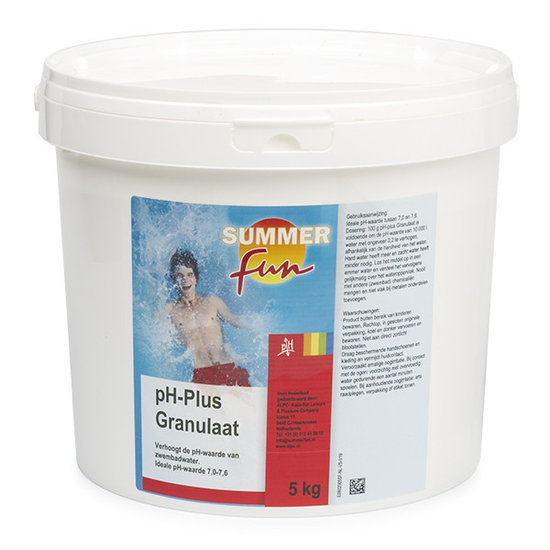 Summer Fun | 5 kg. | pH + plus | pH Verhoger | Granulaat | Pool Power | Zwembad