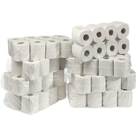 Huchem Toiletpapier | 4-laags | 150 vel | 56 rollen | Premium | 7 × 8 verpakt | Wit Cellulose