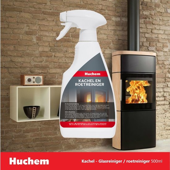 Huchem Kachel Glas / Roetreiniger 500 ml | Kachelruitjesreiniger