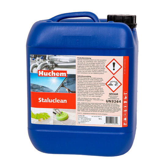 Huchem RVS & Aluminium Reiniger | 10L | Staluclean | Roestvrij staal reiniger | Steelclean