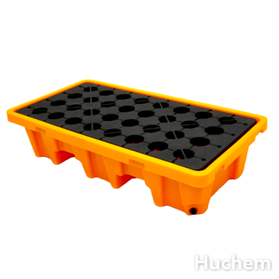 Huchem  Lekbak Kunststof 150 L – Professionele vloeistof-opvangbak voor olie & chemicaliën | Hugo SpillShield
