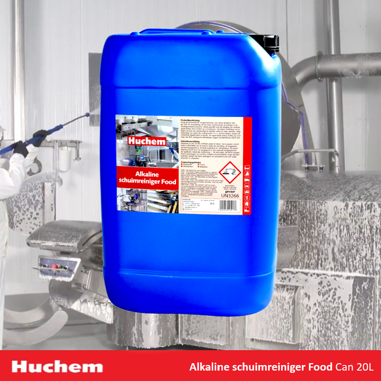 Huchem Schuimreiniger | 20L | Food | Alkalisch sterk | Voedingsmiddelen Schuimreiniger | Concentraat