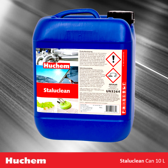 Huchem RVS & Aluminium Reiniger | 10L | Staluclean | Roestvrij staal reiniger | Steelclean