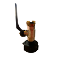 Huchem Kogelkraan voor IBC met Geka | Adapter voor IBC met Geka 3/4“