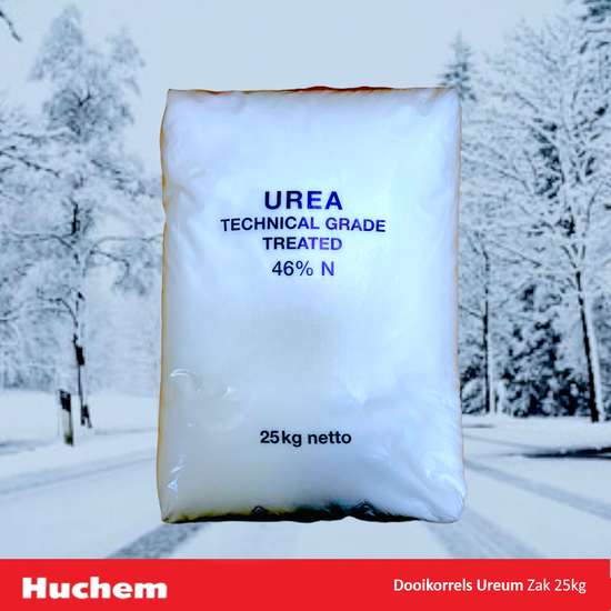 Huchem  Dooikorrels Ureum 25 kg — Voor een Veilige, Ijsvrije Winter | Milieuvriendelijk