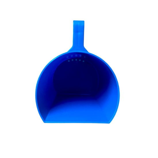 Huchem Voerschep | Maatschep | Bekerformaat | Blauw  1kg
