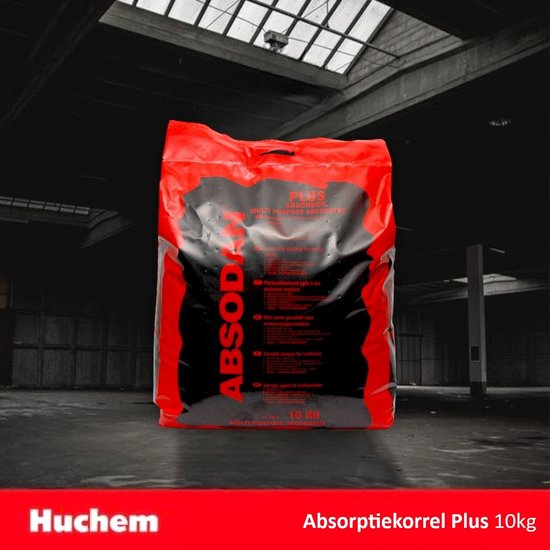 Huchem Absodan Super-Sorb (10 kg )- krachtige, universele absorberende korrels | Vloerkorels | Chemsorb