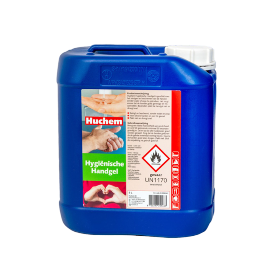 Huchem Handgel | 5L | Goedkoop | Hygiënisch | Reinigt | Beschermd | Handsanitizer
