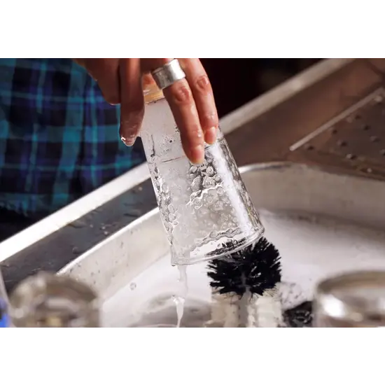 Huchem Glazen-Spoelborstel | Nylon | Standaard | 3 delig | Bier | Glas | Horeca | Afwas