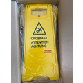 Huchem Waarschuwingsbord gladde vloer | Caution | Veiligheid | Glad | Opgepast | Wet Floor | 3- talig | Signaleringsbaken