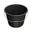 Huchem Zwarte Bouwemmer | 12L | Robuust | Bucket | Professional