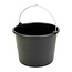 Emmer | 20L | Zwart | Goedkoop | Bouwemmer | Bucket | Mortel emmer | Stukadoor