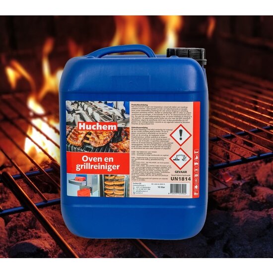 Huchem  Oven- en Grillreiniger 10 L (Concentraat) – krachtig tegen vet & eiwitten | Bakoven | Grill