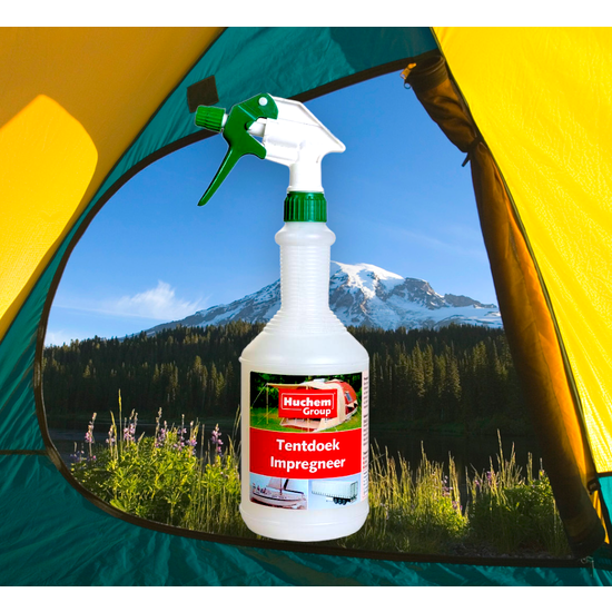 Huchem Tentdoek Impregneermiddel | 1L | Parasol | Zonnescherm | Cabrio | Tuinkussen