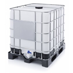 IBC Container Multibox 1000L Gespoeld – Gebruikte IBC Vloeistofcontainer – Duurzame Keuze (CO₂ voordeel)