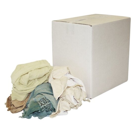 Huchem Poetsdoeken | 5 kg. | Poetslappen | Bont | Gekleurd | Scheepkwaliteit | Interlock