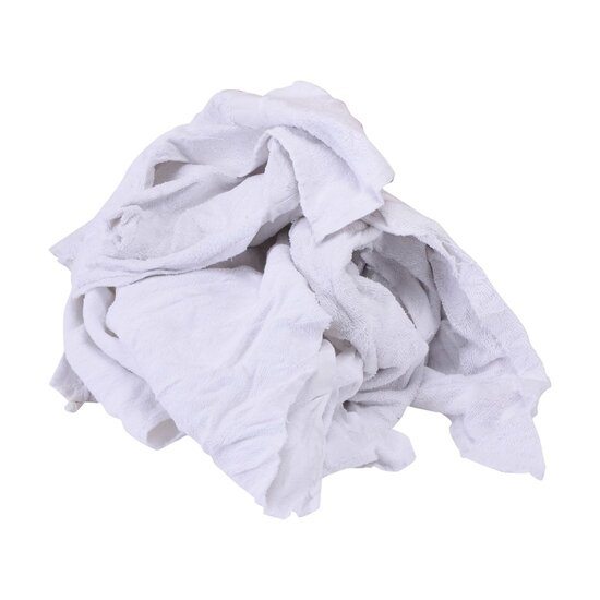 Huchem Poetsdoeken | 2 Kg. | Witte Badstof | Poetslappen | Handdoeken | Pluisarm  | Multi Towel