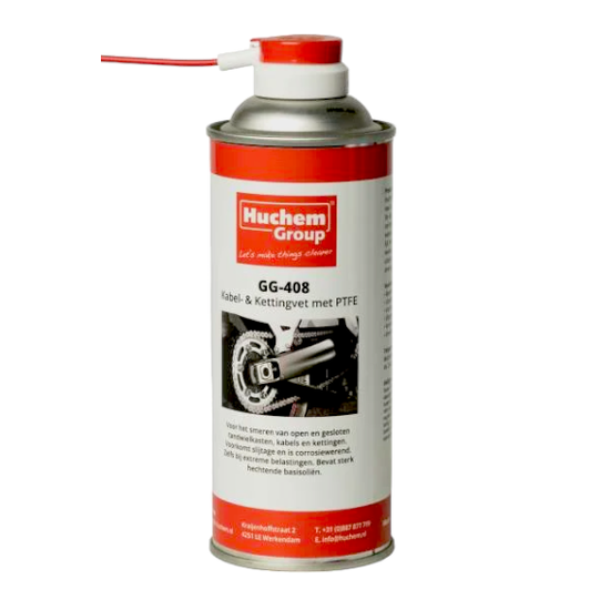 Huchem Kettingvet | 400ml | Hechtvet | GG 408  Kabelvet | Motorketting | met PTFE