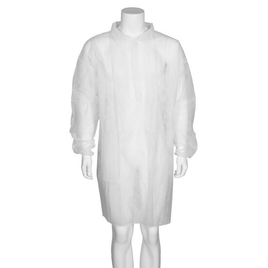 Huchem Wegwerpjas | Bezoekersjas | Bezoekersjassen | XL | Cover | Disposable | Food | Hygiëne | Voedselveiligheid